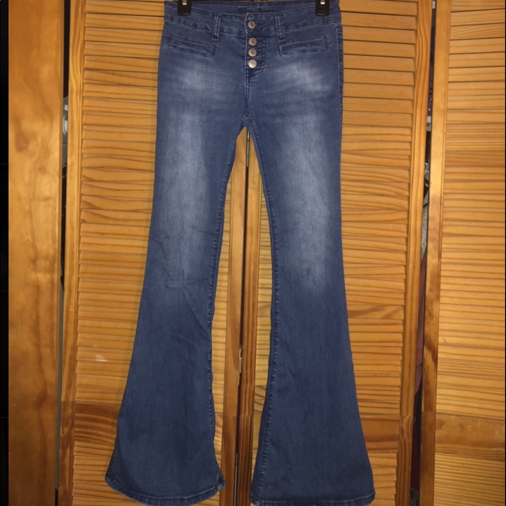 Bell Bottom Blue Jeans